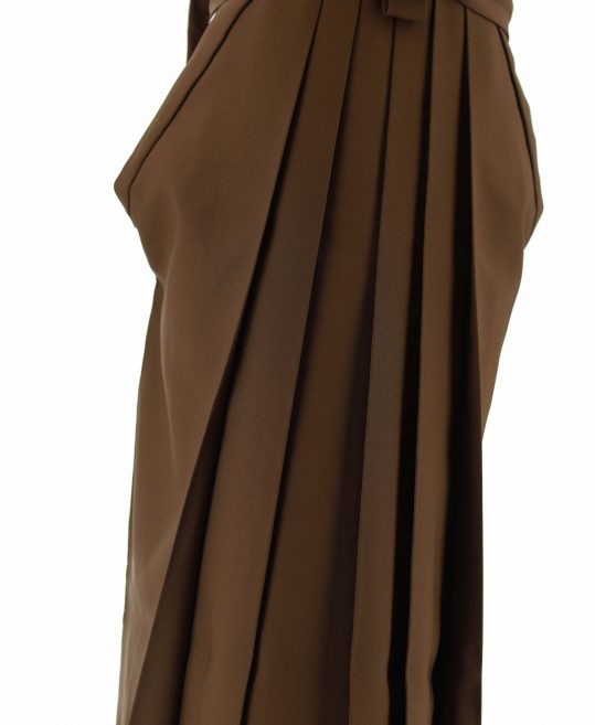 男性用袴単品レンタル(成人式・結婚式・卒業式)茶色・無地[身長180cm対応]No.75